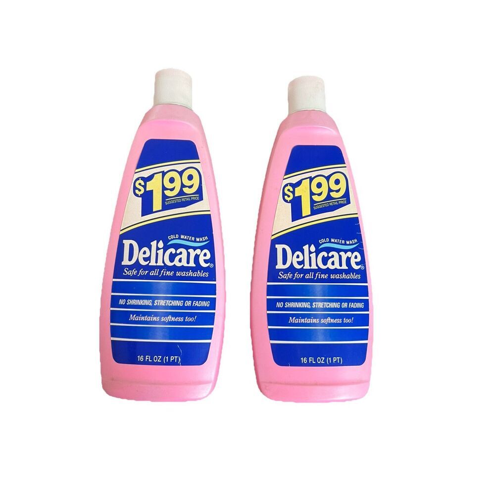 RARE Vintage 70s 80s‎ DELICARE Laundry Soap Wash HOT PINK Retro New Old Stock